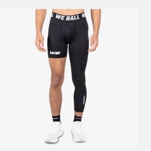 WE BALL SPORTS-ISO LEG WBTECH™ TIGHTS-LONG LEG LEFT-SINGLE LEG (BLACK)